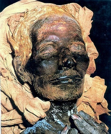 White Aryan Egyptian mummy